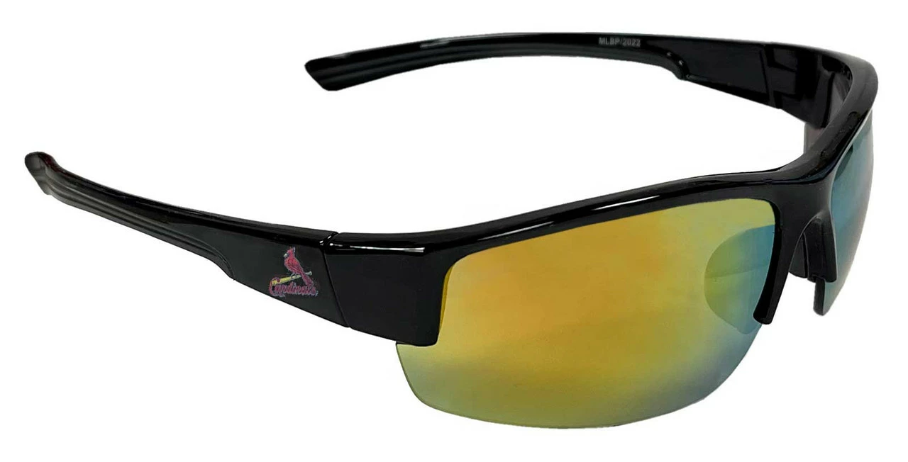 Optic Nerve St Louis Cardinals Flyball Sunglasses, Red And Black Frame