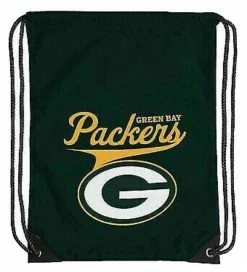 The Northwest NFL Green Bay Packers Team Spirit Back Sack Drawstring Sling Bag WI