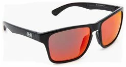 ONE By Optic Nerve Rumble Polarized Sunglasses β Black Frame/Red Lens W/Case