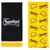 Original Cheesehead Graphic Textile Tea Towels- Set Of 2, Gold & Black 4DTS5070A