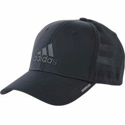 Adidas Gameday III Stretch Fit Structured 3-Stripe Baseball Cap � Black