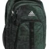 Adidas Prime 6 5-Pocket Laptop Backpack, Static Wash Green Oxide/Solid Black