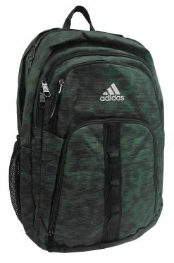 Adidas Prime 6 5-Pocket Laptop Backpack, Static Wash Green Oxide/Solid Black