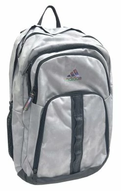 Adidas Prime 6 5-Pocket Laptop Backpack, Stone Was White/ Rainbow Cosmo
