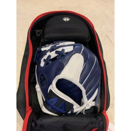 44 Pro Baseball Glove-11.75" Blue & White Left-Handed W/44 Sport Glasses Set