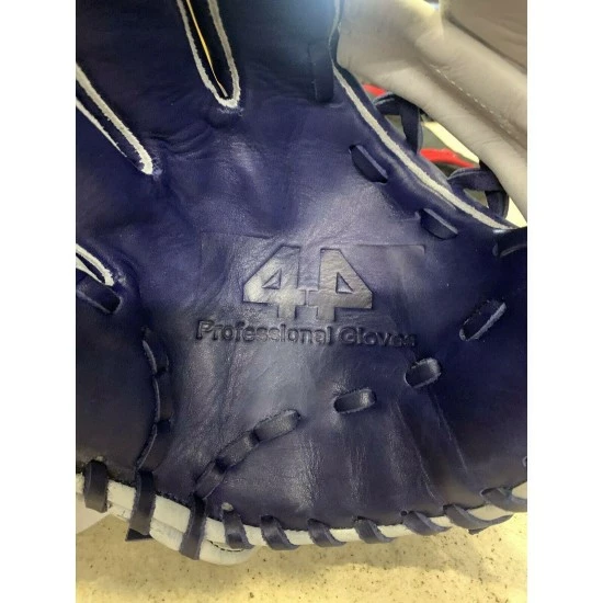 44 Pro Baseball Glove-11.75" Blue & White Left-Handed W/44 Sport Glasses Set - Image 4