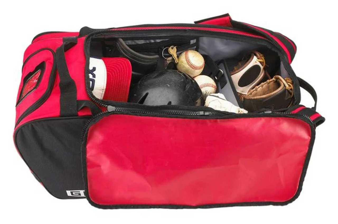 Grit Baseball Equipment Carrier Hybrid Duffel Backpack Bag - 27 In - Red - Image 2