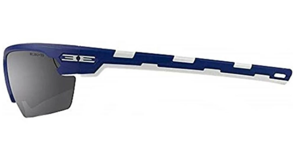 Epoch Eyewear Link Sport Sunglasses - Blue/White Frame & Smoke Gray Lenses - Image 3