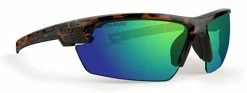 Epoch Eyewear Link Sport Sunglasses � Tortoise Frame & Green Mirror Lenses