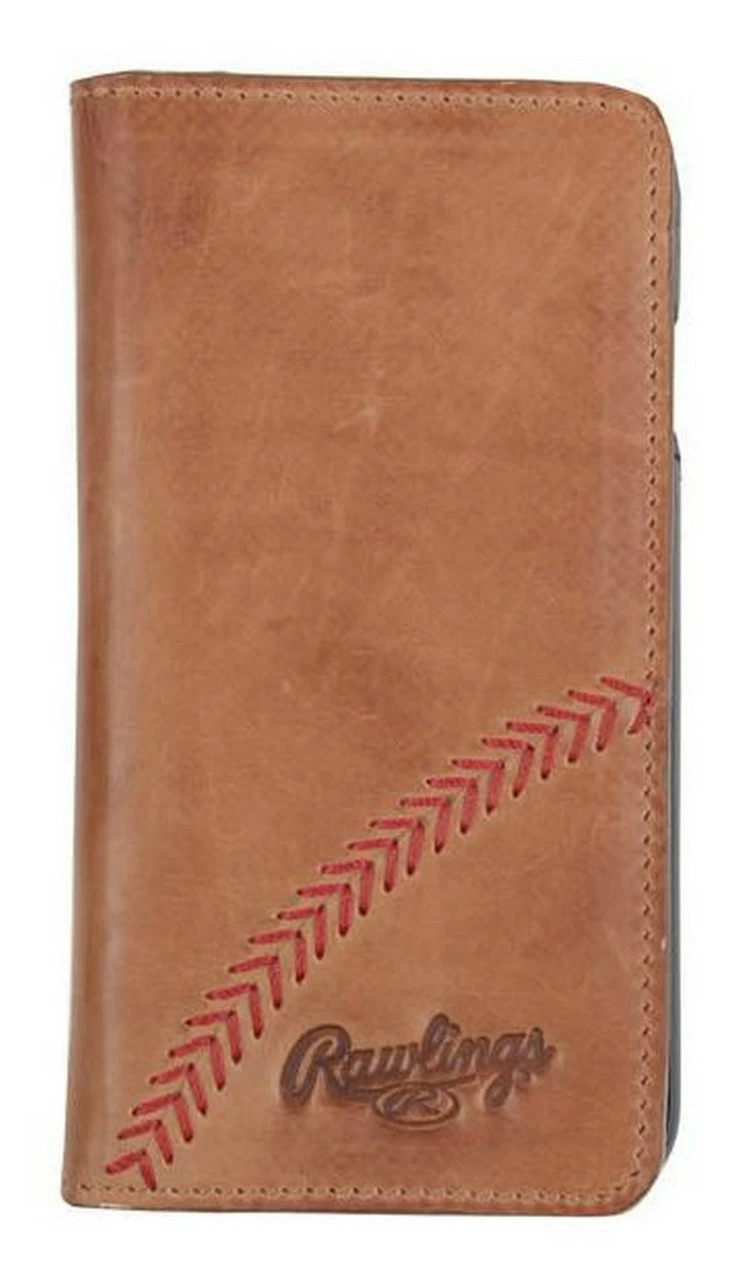 Rawlings IPhone 7 Case Cellphone Baseball Stitch Tan Calfskin Leather MW419-204 - Image 2
