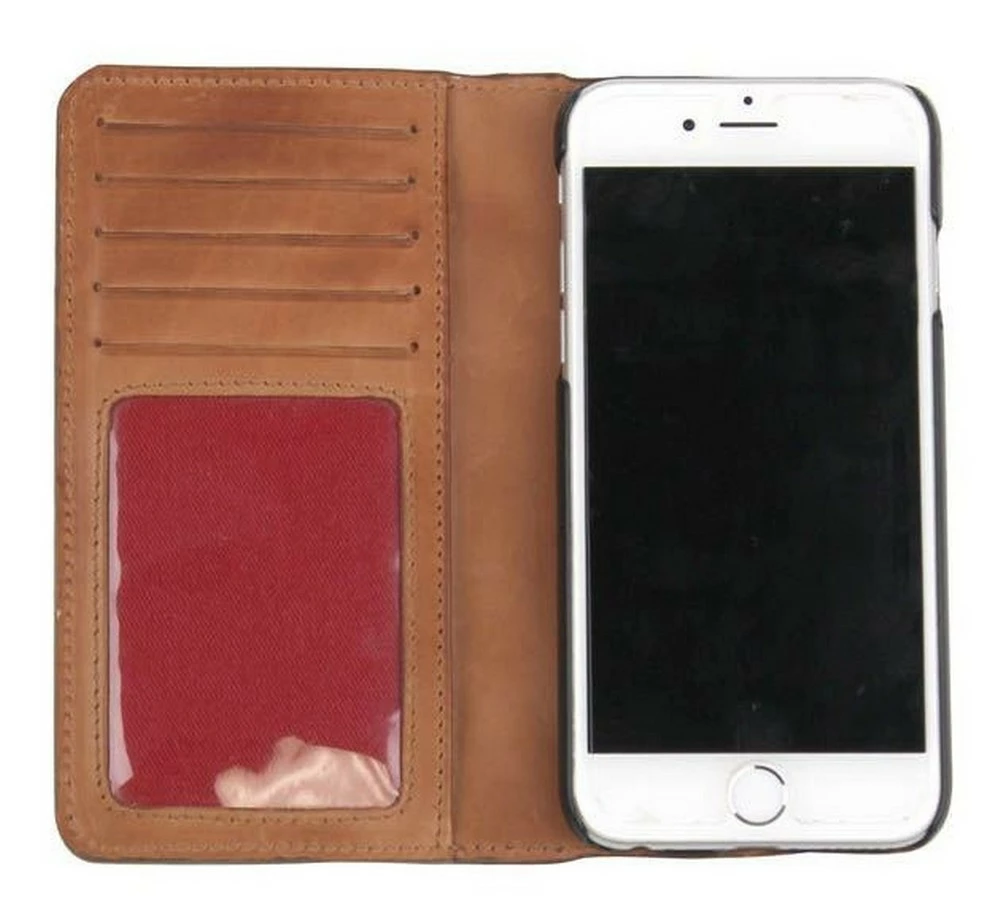 Rawlings IPhone 7 Case Cellphone Baseball Stitch Tan Calfskin Leather MW419-204 - Image 4