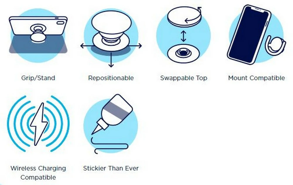 Popsockets NFL New England Patriots Cell Phone PopGrip Swappable Phones Tablets - Image 4