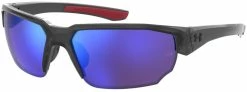 Under Armour Men's Blitzing Wrap Golfing Sunglasses - Grey Frame/Golf Tuned Lens