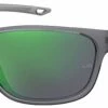 Under Armour Unisex Undeniable Oval Sunglasses � Matte Gray Frame/Green Lens
